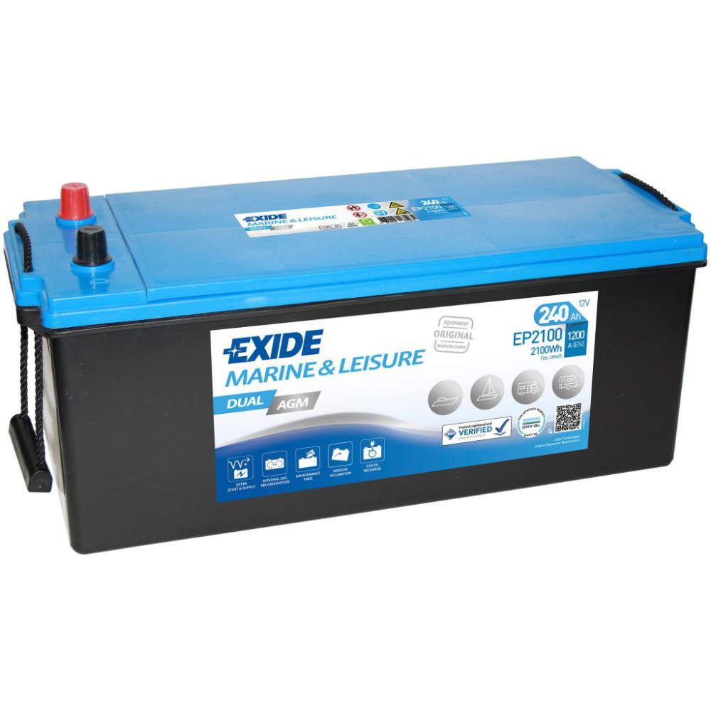 Exide Dual AGM EP 2100 240 Ah Versorgungsbatterie 12 V Wohnmobil